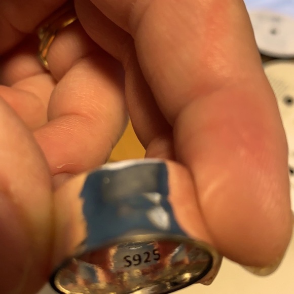 A wonderful  sterling silver heart ring - Picture 4 of 4